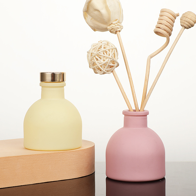 Glass Container Set - 1pc 50ml Empty Pink/White/Yellow/Black Aromatherapy Diffuser
