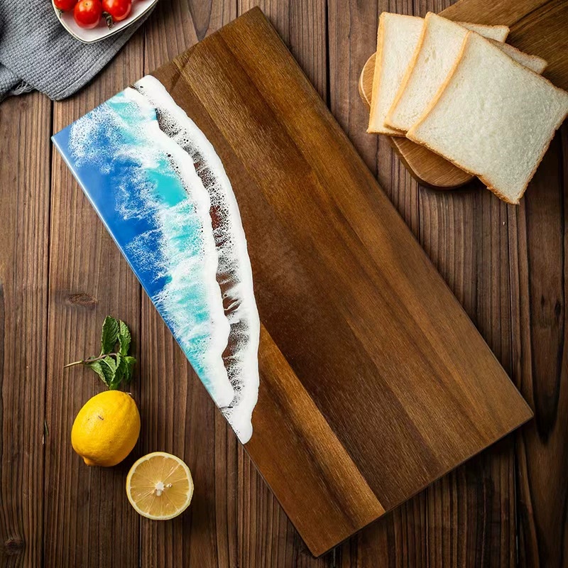 Acacia Wood Cutting Board with - Meal Prep Cutting ulasan dan harga