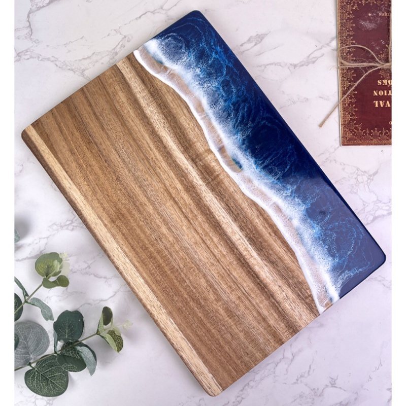 Acacia Wood Cutting Board with - Meal Prep Cutting ulasan dan harga