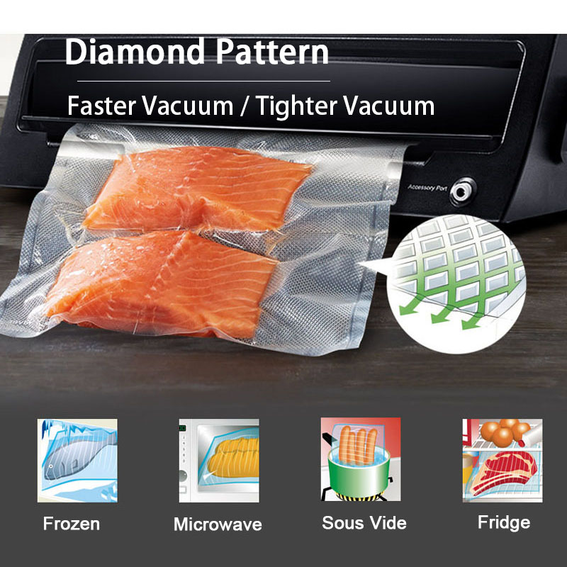 Custom Length Vacuum Sealer Ba - Meal Prep Vacuum Seal Containers ulasan dan harga