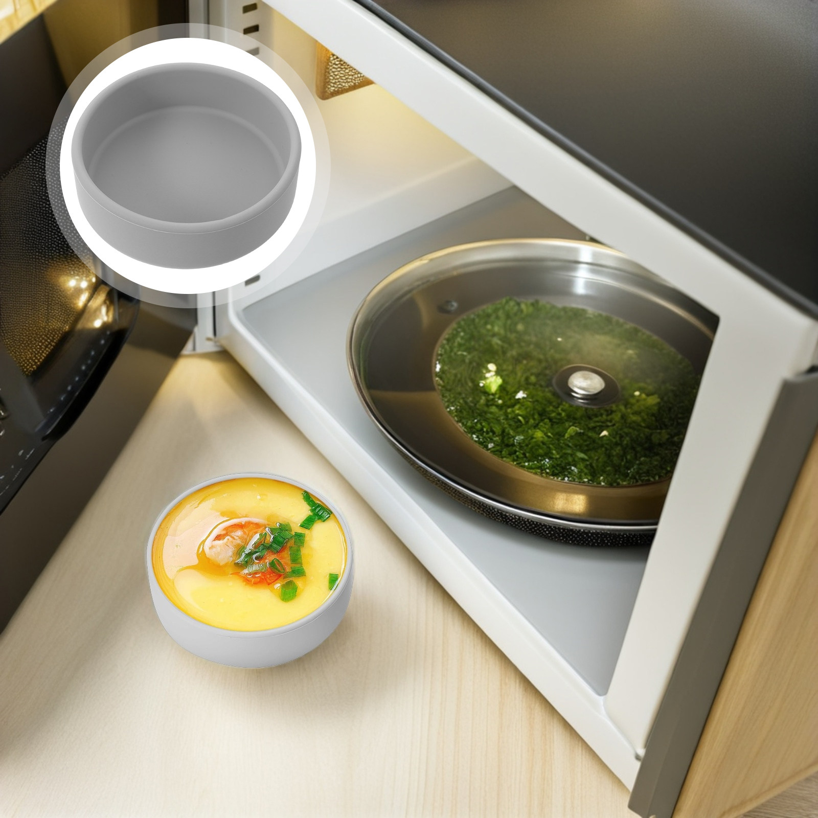 3Pcs Silicone Air Fryer Egg Mo - Meal Prep Healthy ulasan dan harga