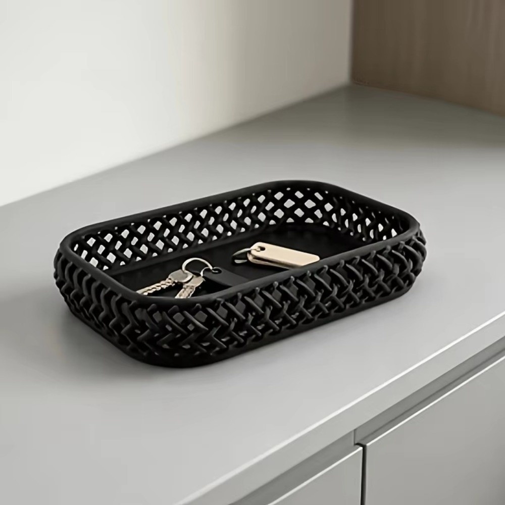Multi-Purpose Imitation Rattan - Meal Prep Organizer ulasan dan harga