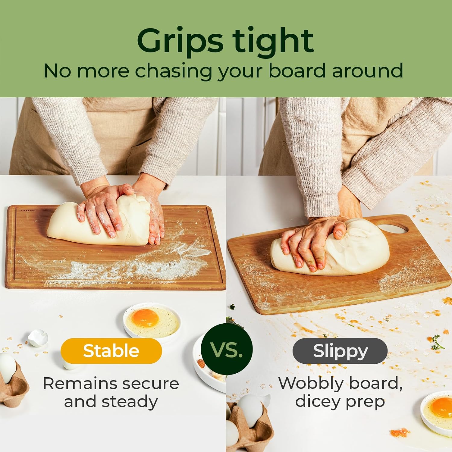 Keechee Bamboo Cutting Board w - Meal Prep Format ulasan dan harga