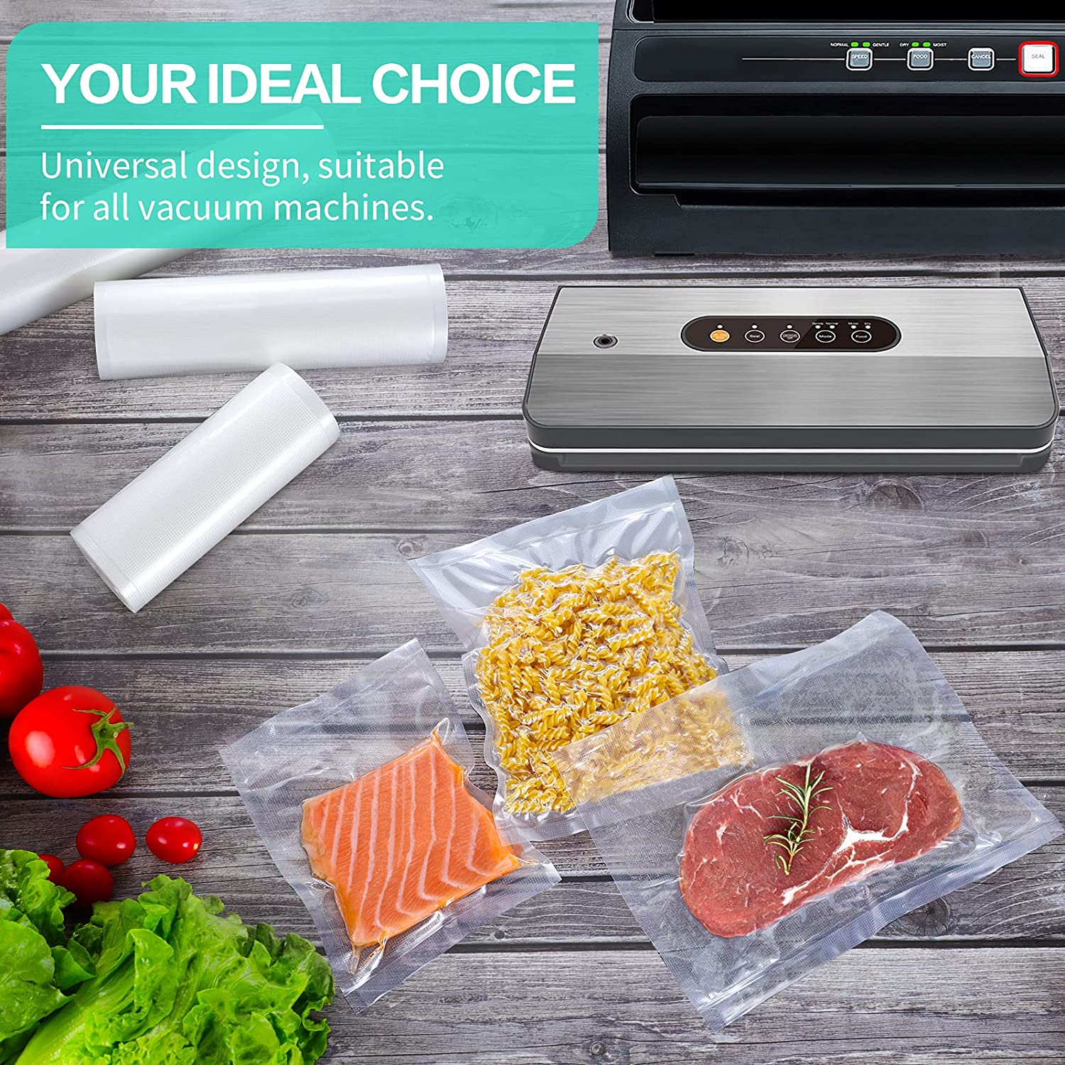 Kitchen Bags For Vacuum Food V - Meal Prep Vacuum Sealer ulasan dan harga