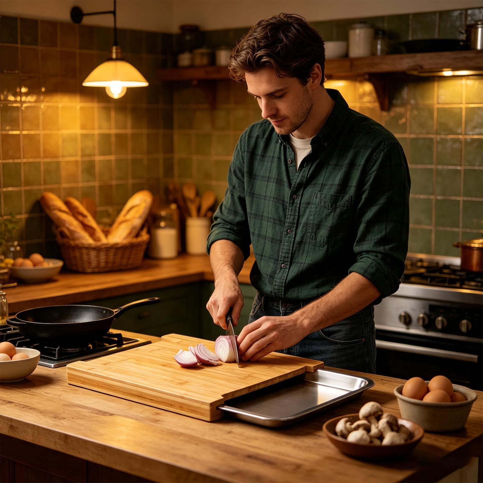 Wood Cutting Boards For Kitche - Meal Prep Cutting ulasan dan harga