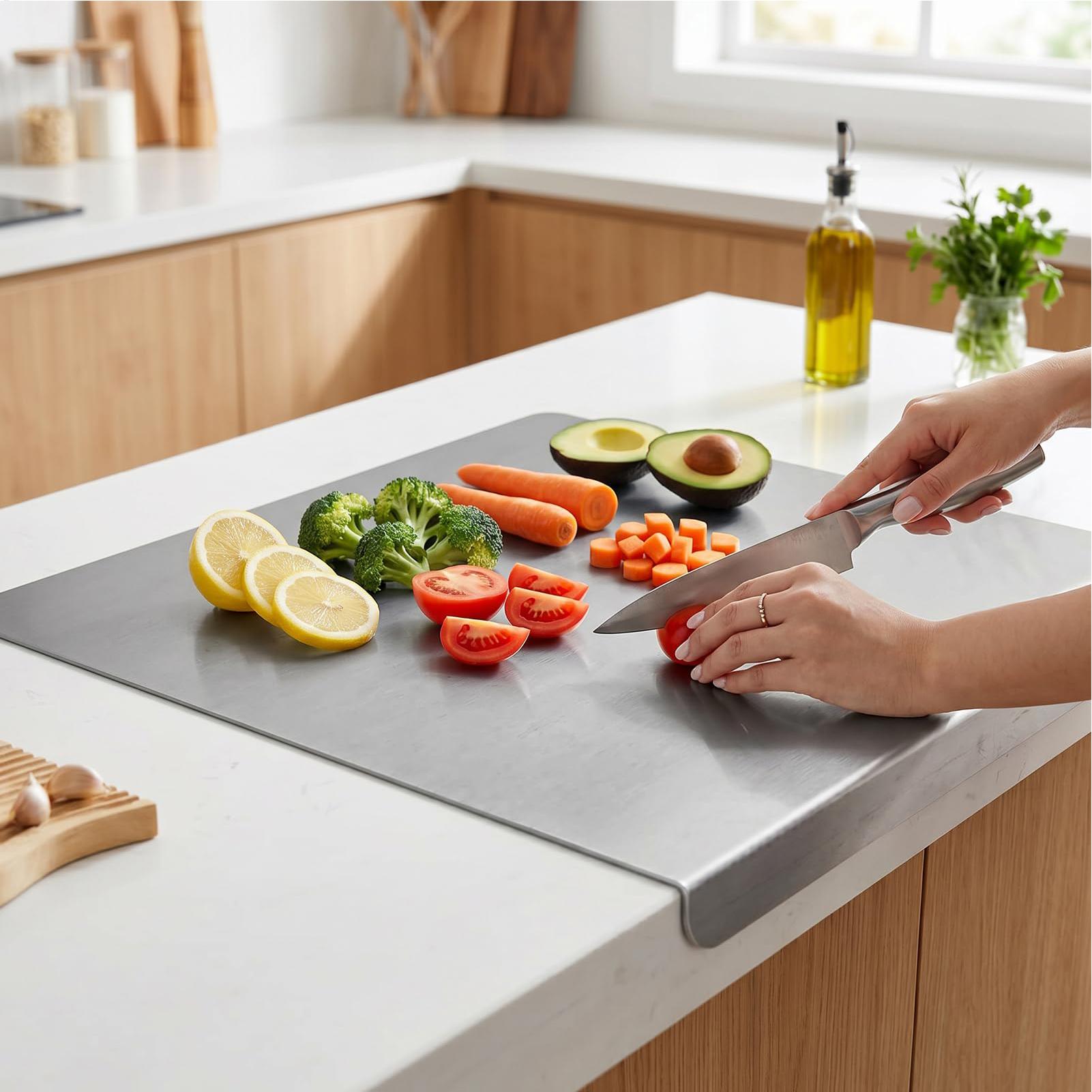 Non Slip Stainless Steel Cutti - Meal Prep Cutting ulasan dan harga