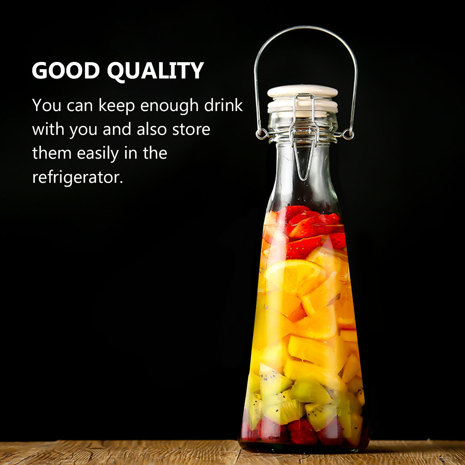 2Pcs High Strength Transparent - Glass Container Set ulasan dan harga
