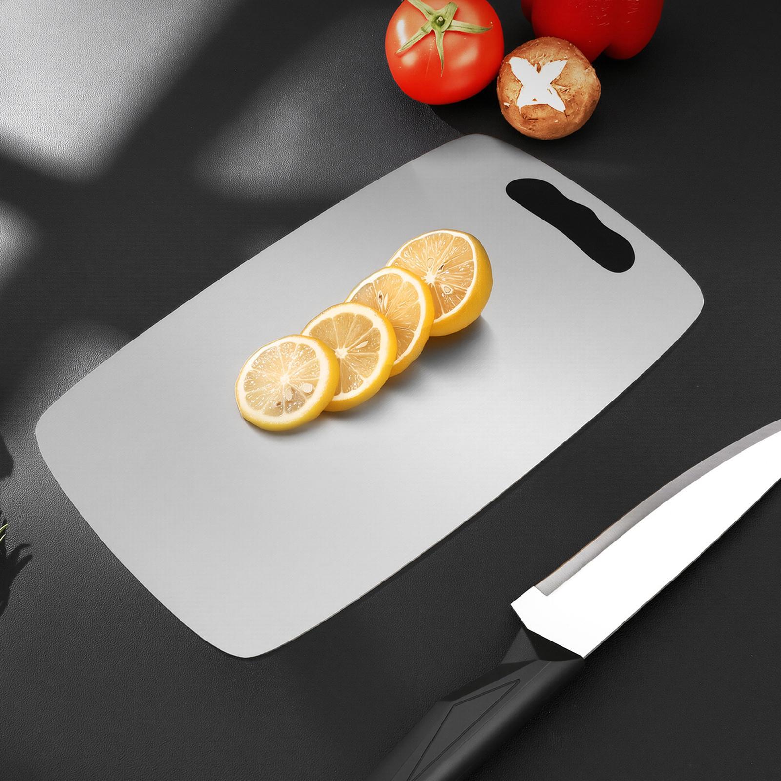 Metal Cutting Board Stainless  - Meal Prep Cutting ulasan dan harga