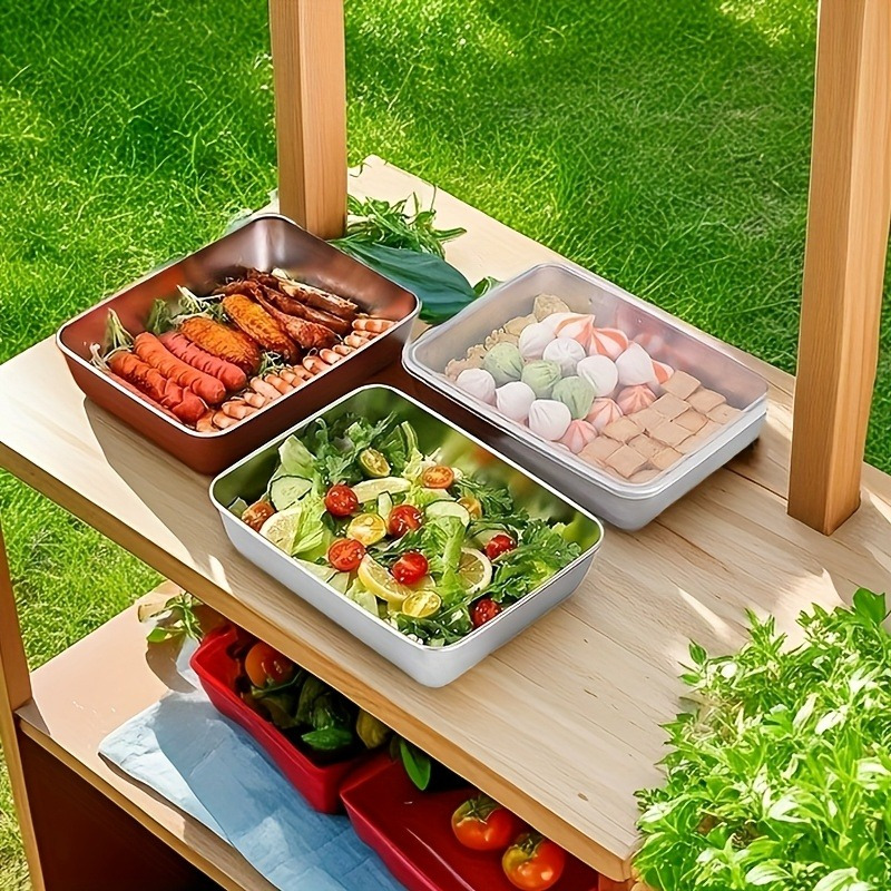 4pcs Stainless Steel Food Stor - Meal Prep Organizer ulasan dan harga