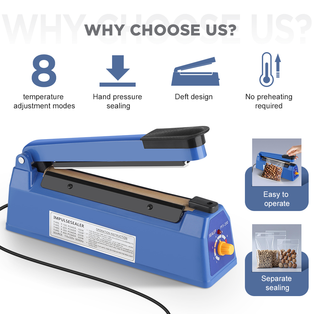 200mm Heat Sealing Machine Hom - Meal Prep Vacuum Seal Containers ulasan dan harga