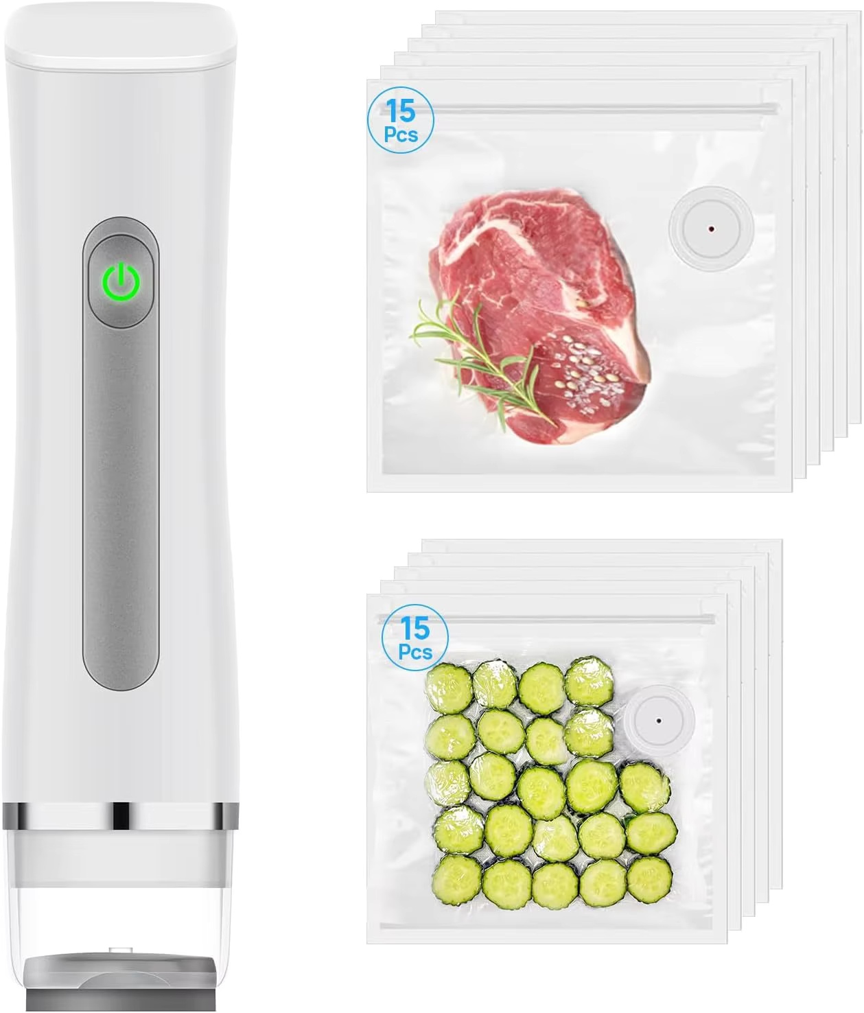 Vacuum Sealer for Food with Vi - Meal Prep Vacuum Seal Containers ulasan dan harga