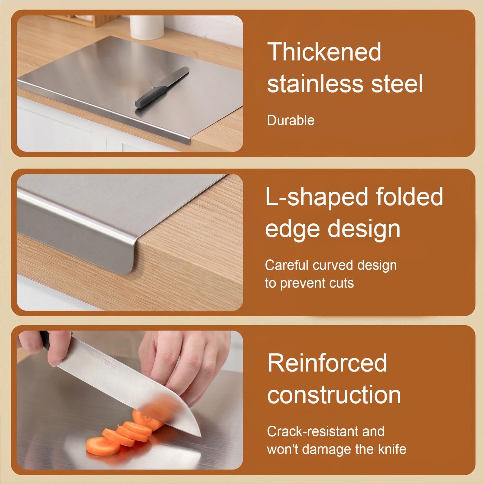 Stainless Cutting Board Dishwa - Meal Prep Cutting ulasan dan harga