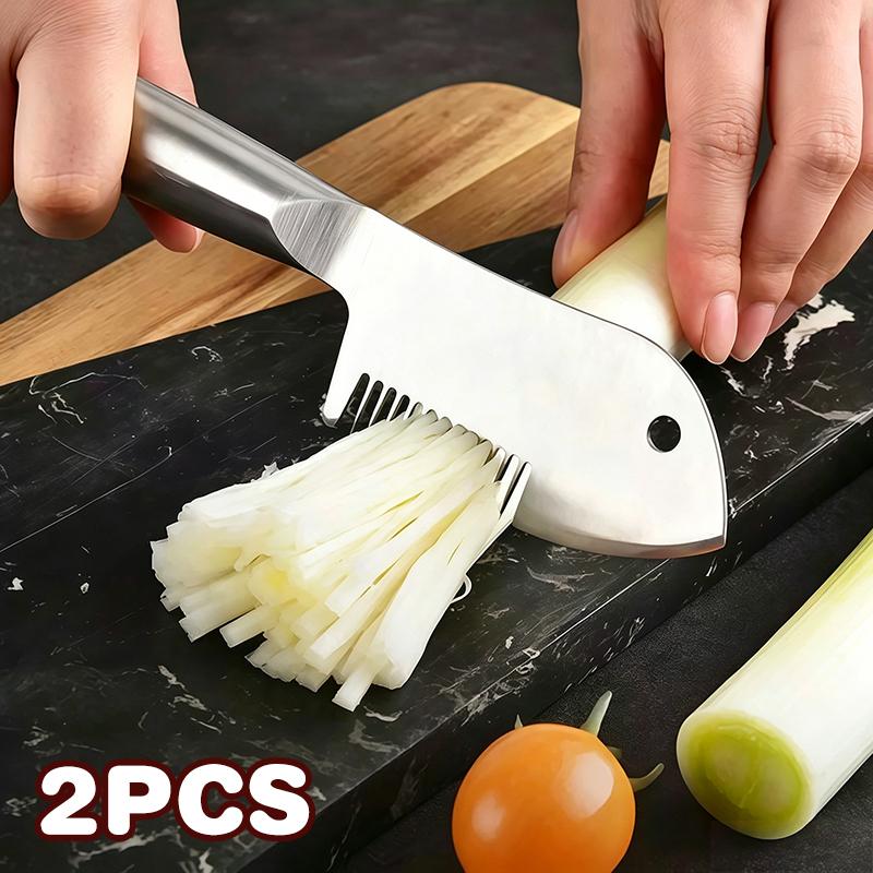2 PCS Stainless Steel Scallion - Meal Prep Cutting ulasan dan harga