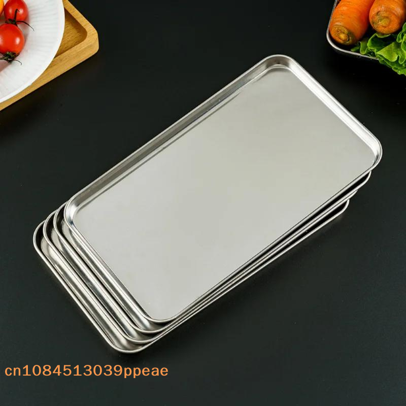 Rectangle Stainless Steel Tray - Meal Prep Organizer ulasan dan harga