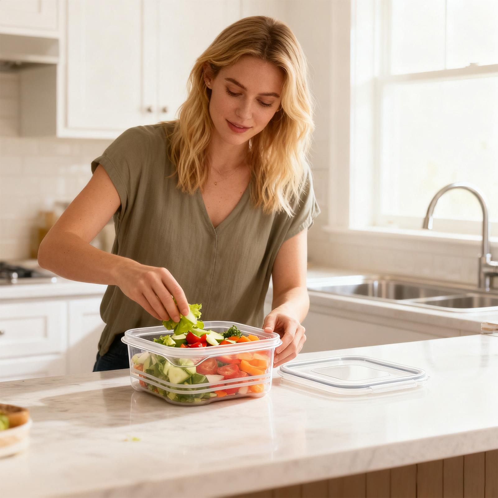 Refrigerator Storage Clear Air - Meal Prep Organizer ulasan dan harga