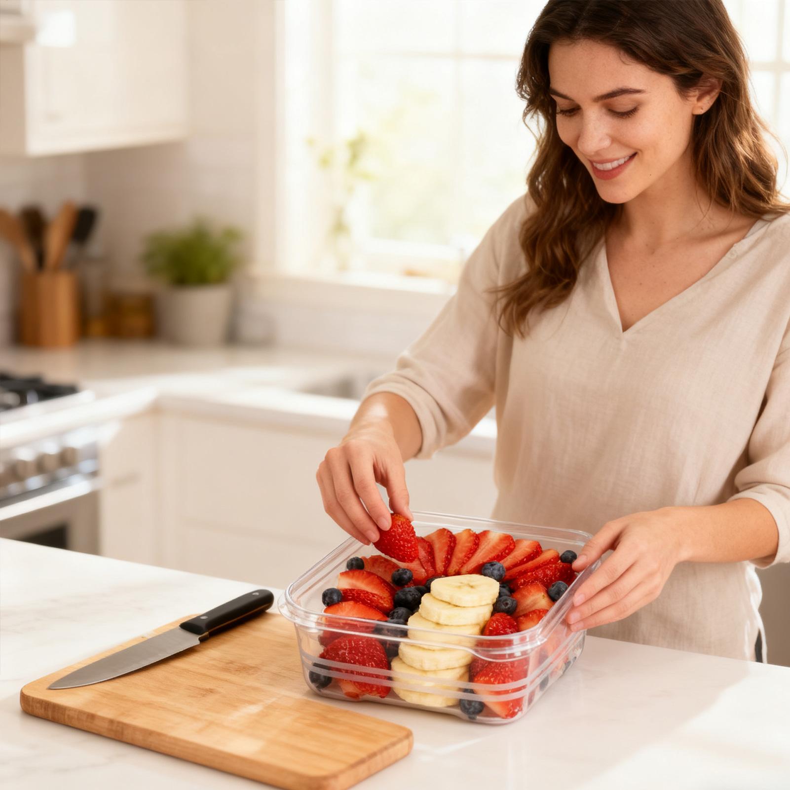 Refrigerator Storage Clear Air - Meal Prep Organizer ulasan dan harga