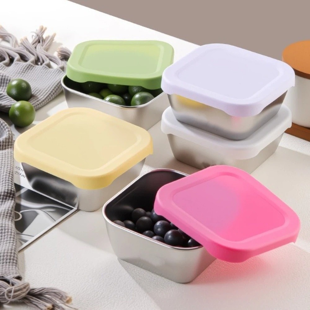 Silicone Lid Stainless Steel F - Meal Prep Healthy ulasan dan harga